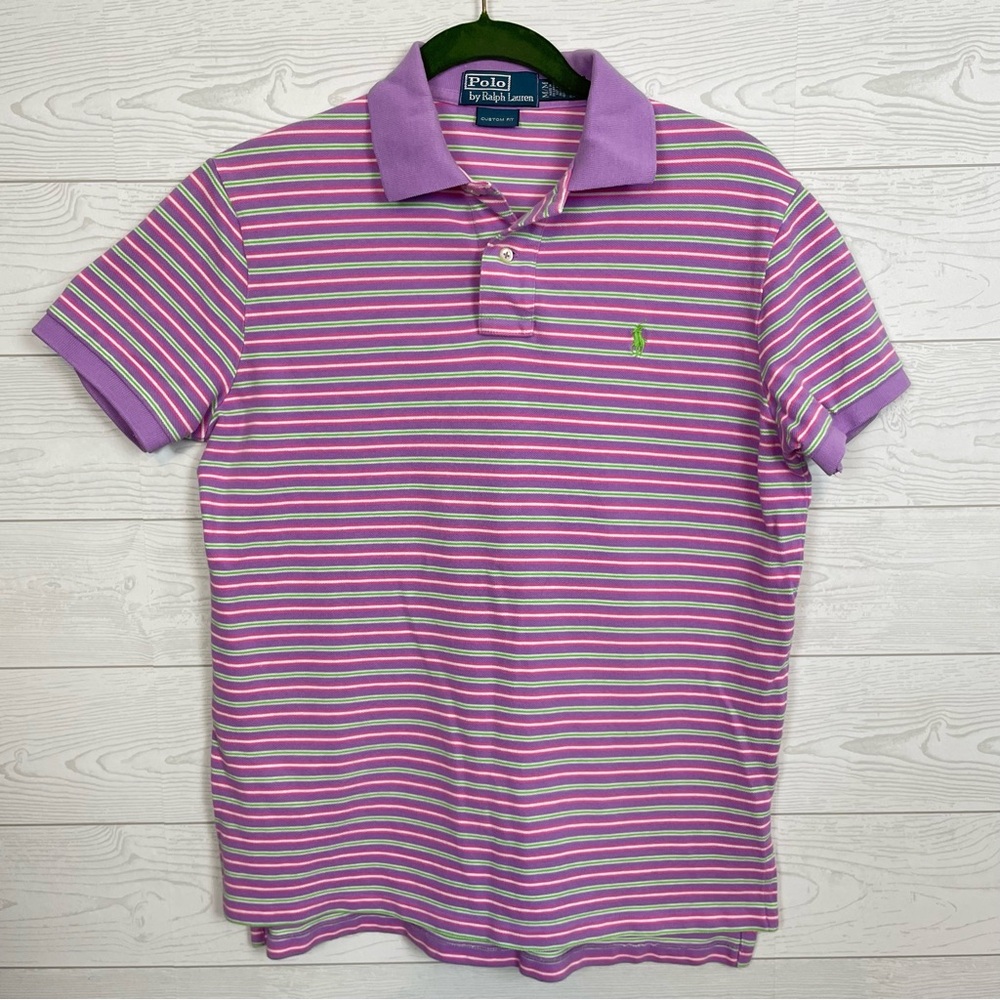Polo by Ralph Lauren Purple Striped Polo Shirt